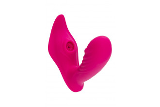 Ярко-розовый стимулятор точки G с вакуум-волновой стимуляцией Shani