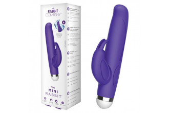 Фиолетовый вибратор-кролик The Mini Rabbit - 13,9 см.