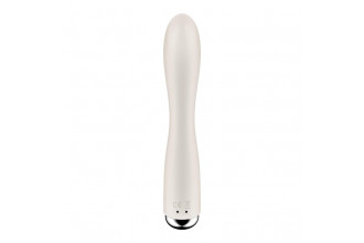 Телесный вибратор-кролик с ротацией Spinning Rabbit 1 - 20 см.
