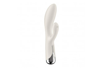 Телесный вибратор-кролик с ротацией Spinning Rabbit 1 - 20 см.