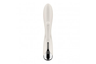 Телесный вибратор-кролик с ротацией Spinning Rabbit 1 - 20 см.