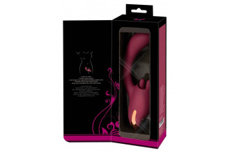 Малиновый вибратор с подвижными язычками 2 Function Vibrator - 20,6 см. Малиновый вибратор с подвижными язычками 2 Function Vibrator - 20,6 см.