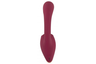 Малиновый вибратор с подвижными язычками 2 Function Vibrator - 20,6 см. Малиновый вибратор с подвижными язычками 2 Function Vibrator - 20,6 см.