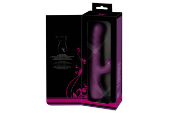 Фиолетовый вибратор-кролик с функцией постукивания и фрикциями 3 Function Rabbit Vibrator - 23,7 см.