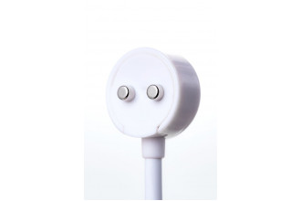 Розовый вибратор с клиторальным стимулятором Balle - 23 см.