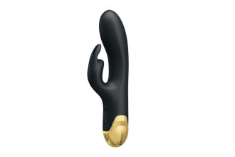 Чёрный вибратор-кролик Royal Pleasure - 19,2 см.