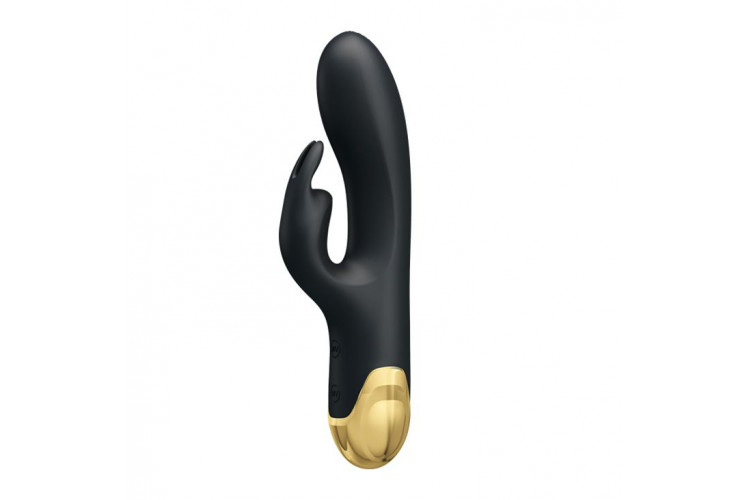 Чёрный вибратор-кролик Royal Pleasure - 19,2 см.