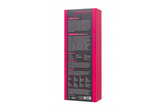 Ярко-розовый вибратор с клиторальной стимуляцией Rablock - 23,5 см.