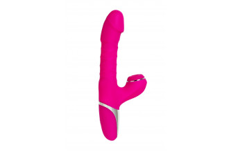 Розовый вибратор с вакуум-волновой стимуляцией клитора To-Frolly - 21,5 см.