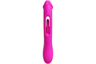 Розовый вибратор-кролик G Spot Ultra - 26,5 см.