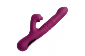 Фиолетовый вибратор-кролик Selove ComePlay - 23,9 см.