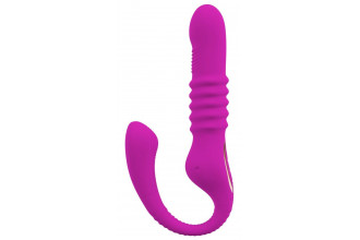 Лиловый вибратор 3 Function Vibrator с функцией фрикций и постукиванием