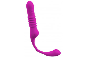 Лиловый вибратор 3 Function Vibrator с функцией фрикций и постукиванием