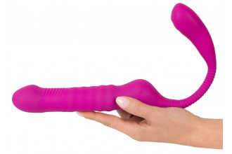Лиловый вибратор 3 Function Vibrator с функцией фрикций и постукиванием