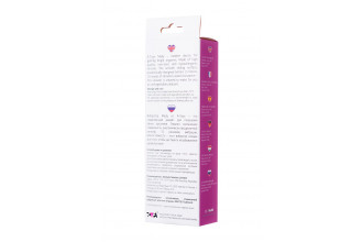 Розовый силиконовый вибратор с клиторальным стимулятором A-Toys Mady - 20,4 см.
