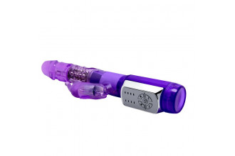 Фиолетовый вибратор-ротатор Passionate Baron - 22 см.