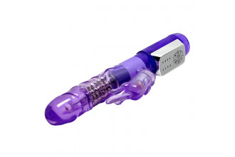 Фиолетовый вибратор-ротатор Passionate Baron - 22 см.