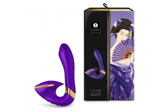 Фиолетовый вибростимулятор SOYO - 17 см.