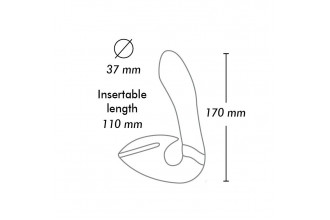 Фиолетовый вибростимулятор SOYO - 17 см.
