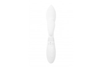 Белый вибратор-кролик с независимыми моторчиками Indeep Juna - 21,5 см.