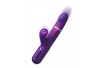 Фиолетовый вибратор-кролик Super Sonix Thruster - 22 см.