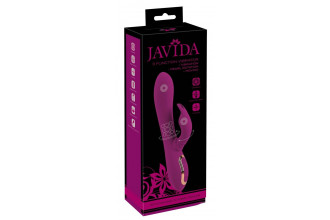 Фиолетовый вибратор 3 Function Vibrator с вращением бусин - 23 см.
