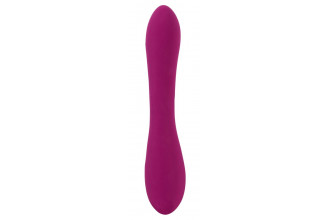 Фиолетовый вибратор 3 Function Vibrator с вращением бусин - 23 см.