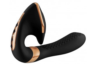 Черный вибростимулятор SOYO - 17 см.