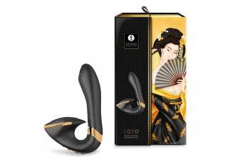 Черный вибростимулятор SOYO - 17 см.