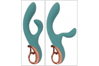 Бирюзовый вибратор-кролик The Magician Rabbit Vibrator - 22,5 см.