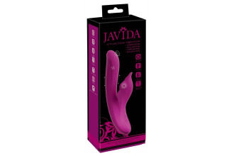 Лиловый вибратор-кролик 4 Function Vibrator - 24 см.