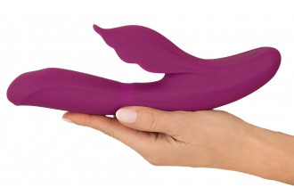 Лиловый вибратор-кролик 4 Function Vibrator - 24 см.