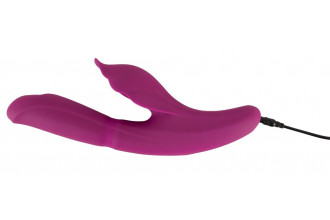 Лиловый вибратор-кролик 4 Function Vibrator - 24 см.