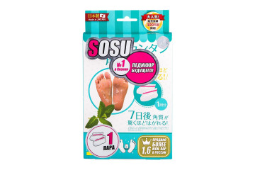 Педикюрные носочки SOSU с ароматом мяты - 1 пара