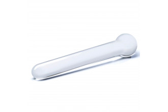 Стеклянный жезл с шаром Straight Glass Dildo - 17,8 см.