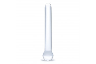 Стеклянный жезл с шаром Straight Glass Dildo - 17,8 см.