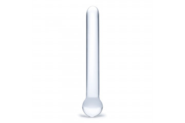 Стеклянный жезл с шаром Straight Glass Dildo - 17,8 см.