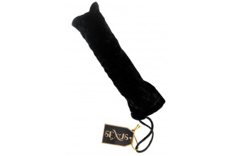 Фаллоимитатор из стекла с синей спиралью - 17 см.