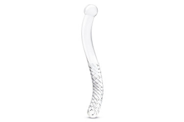 Стеклянный фаллоимитатор 11’’ Glass Pelvic Wand Double Ended - 28 см.