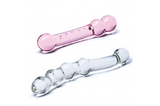 Набор из 2 стеклянных двухголовых фаллоимитаторов Pleasure Set