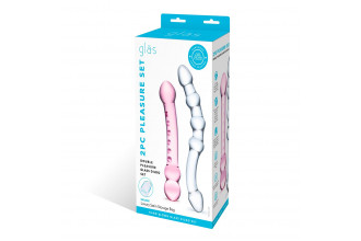 Набор из 2 стеклянных двухголовых фаллоимитаторов Pleasure Set