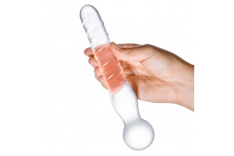 Стеклянный спиральный жезл Joystick - 20 см.