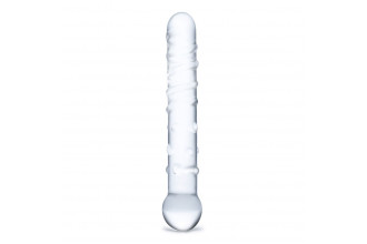 Стеклянная прозрачная палочка-фаллос Callisto Clear Glass Dildo - 18 см.