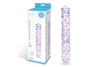 Фаллоимитатор с массажными точками Purple Rose - 23 см.