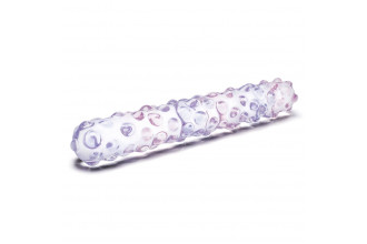 Фаллоимитатор с массажными точками Purple Rose - 23 см.