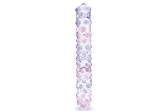 Фаллоимитатор с массажными точками Purple Rose - 23 см.