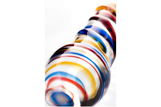 Стеклянный фаллос с гладкой головкой - 19,5 см.