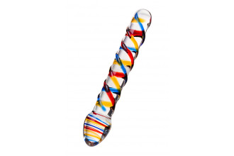 Стеклянный фаллос с гладкой головкой - 19,5 см.