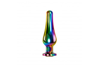 Радужная металлическая пробка Rainbow Metal Plug Medium - 11,1 см.