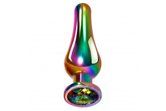 Радужная металлическая пробка Rainbow Metal Plug Medium - 11,1 см.